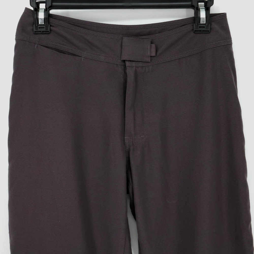 Patagonia Pants Womens 2 Plum Ankle Hiking Straight Leg Zip Hook Loop Gorpcore - Picture 6 of 14